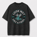 BWize Grey Stone Washed Tee - Aqua Agua Edition
