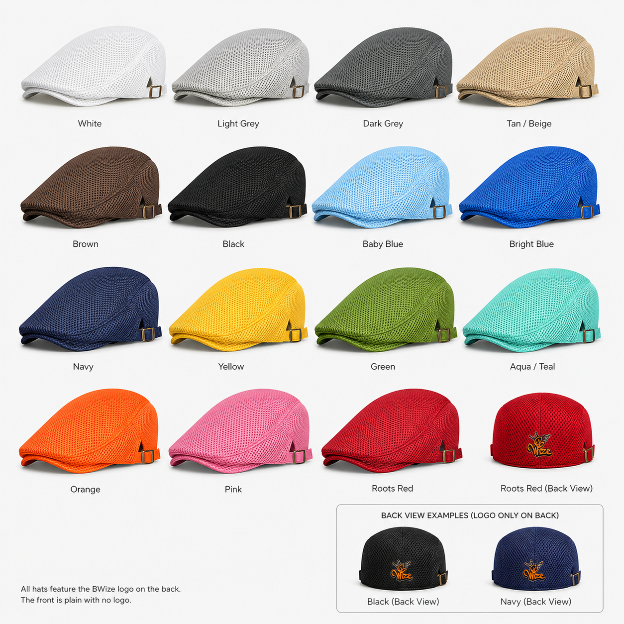 BWize Signature Mesh Driving Hat - Orange Crush'n Edition