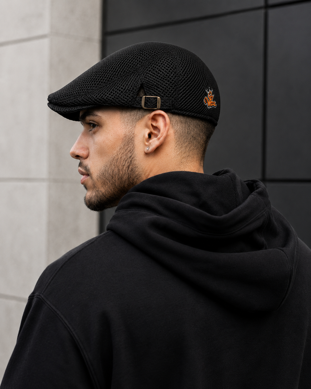 BWize Signature Mesh Driving Hat - Ninja Black Edition