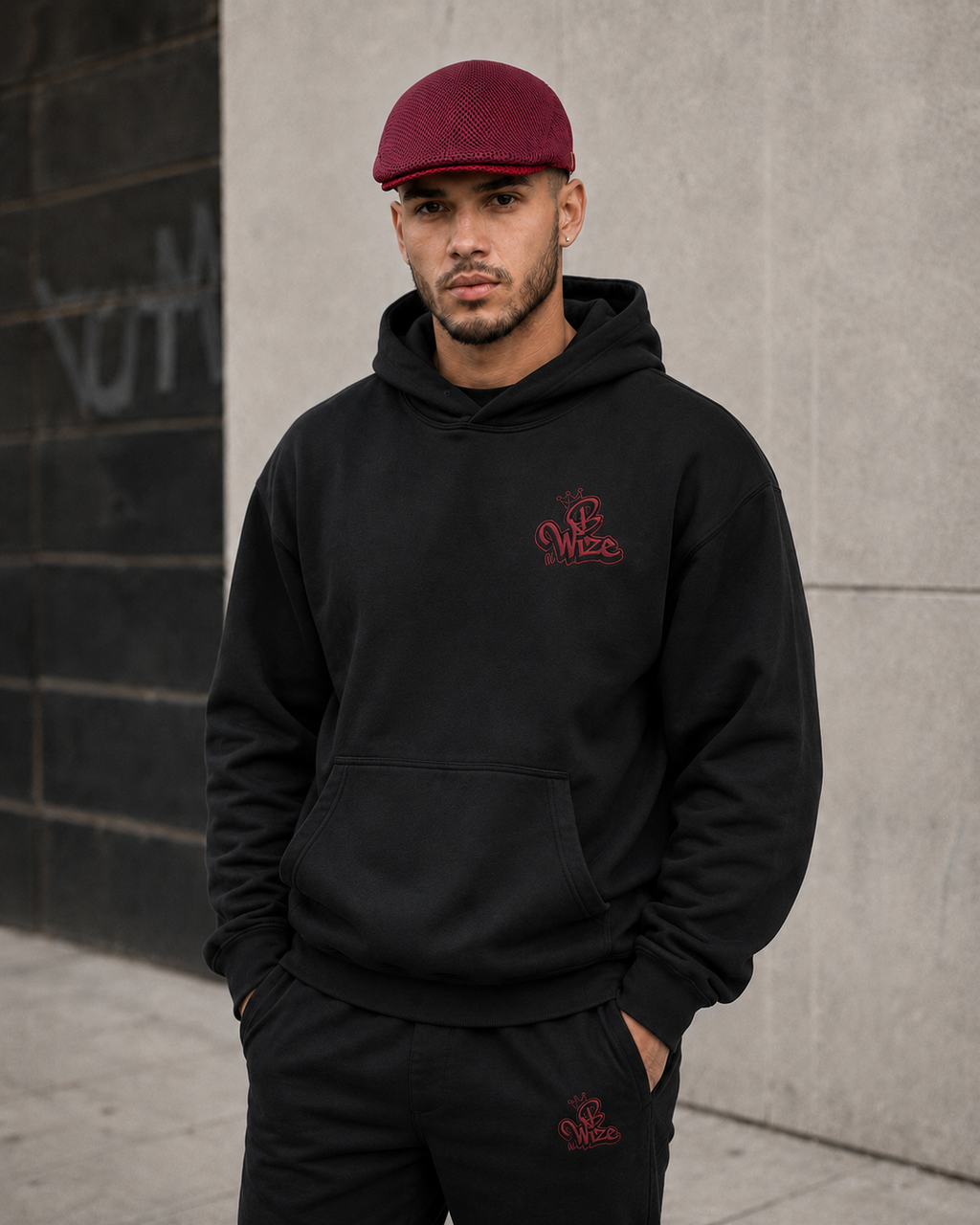 BWize Signature Mesh Driving Hat - AggTown Maroon Edition