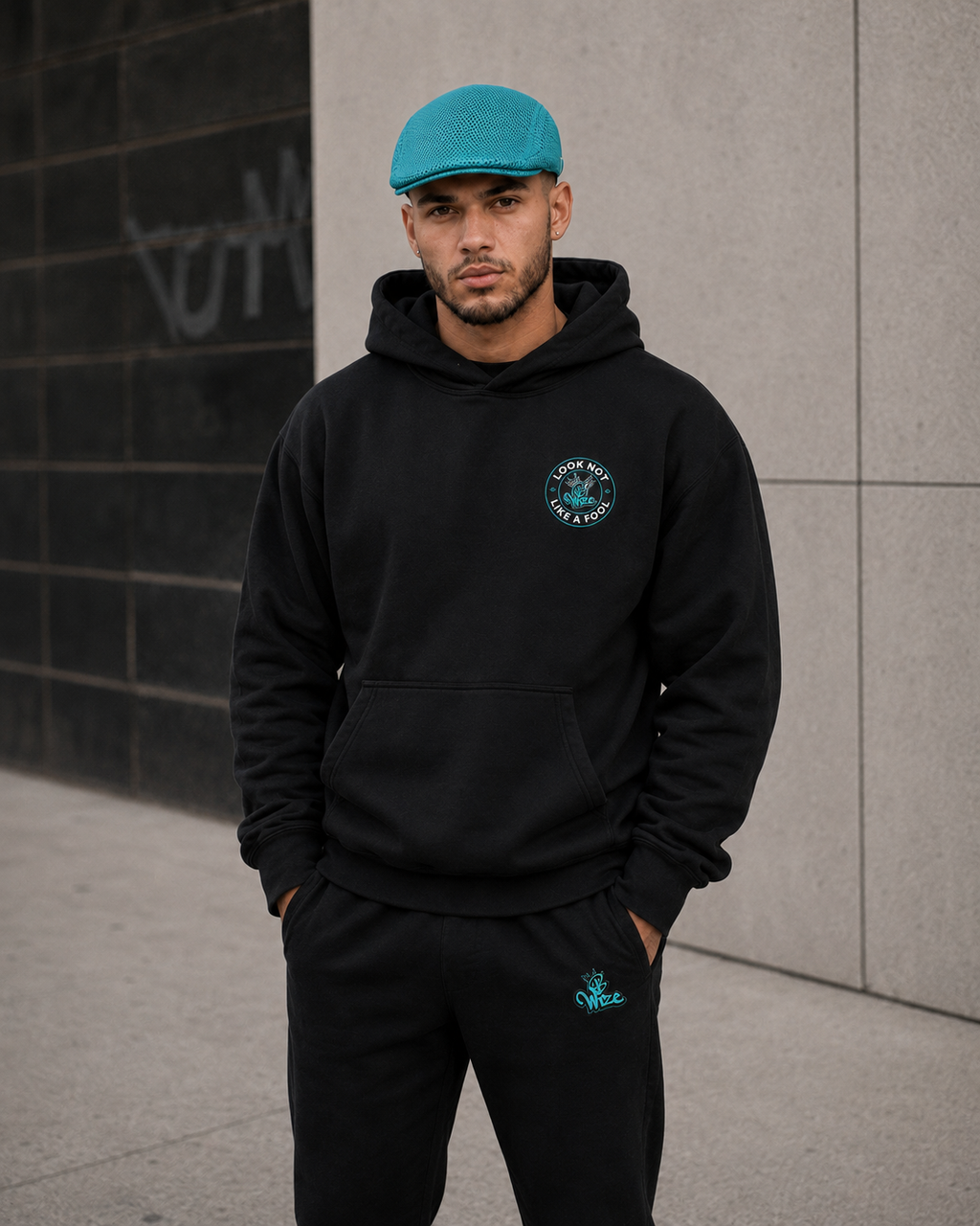 BWize Signature Mesh Driving Hat - Aqua Agua Edition