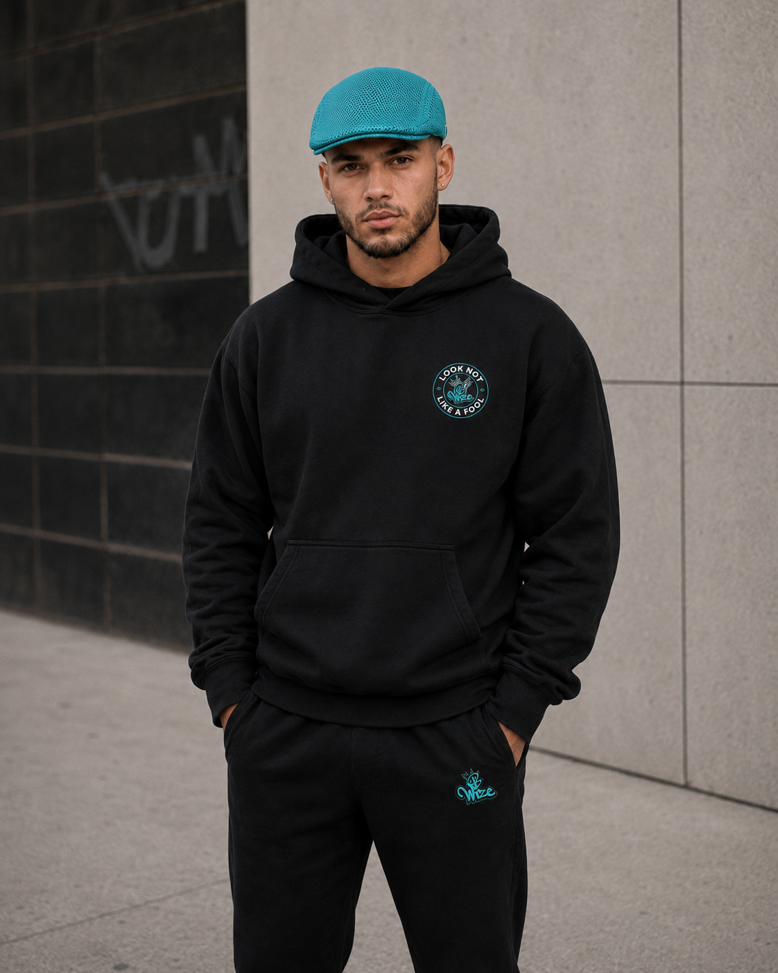 BWize Signature Mesh Driving Hat - Aqua Agua Edition