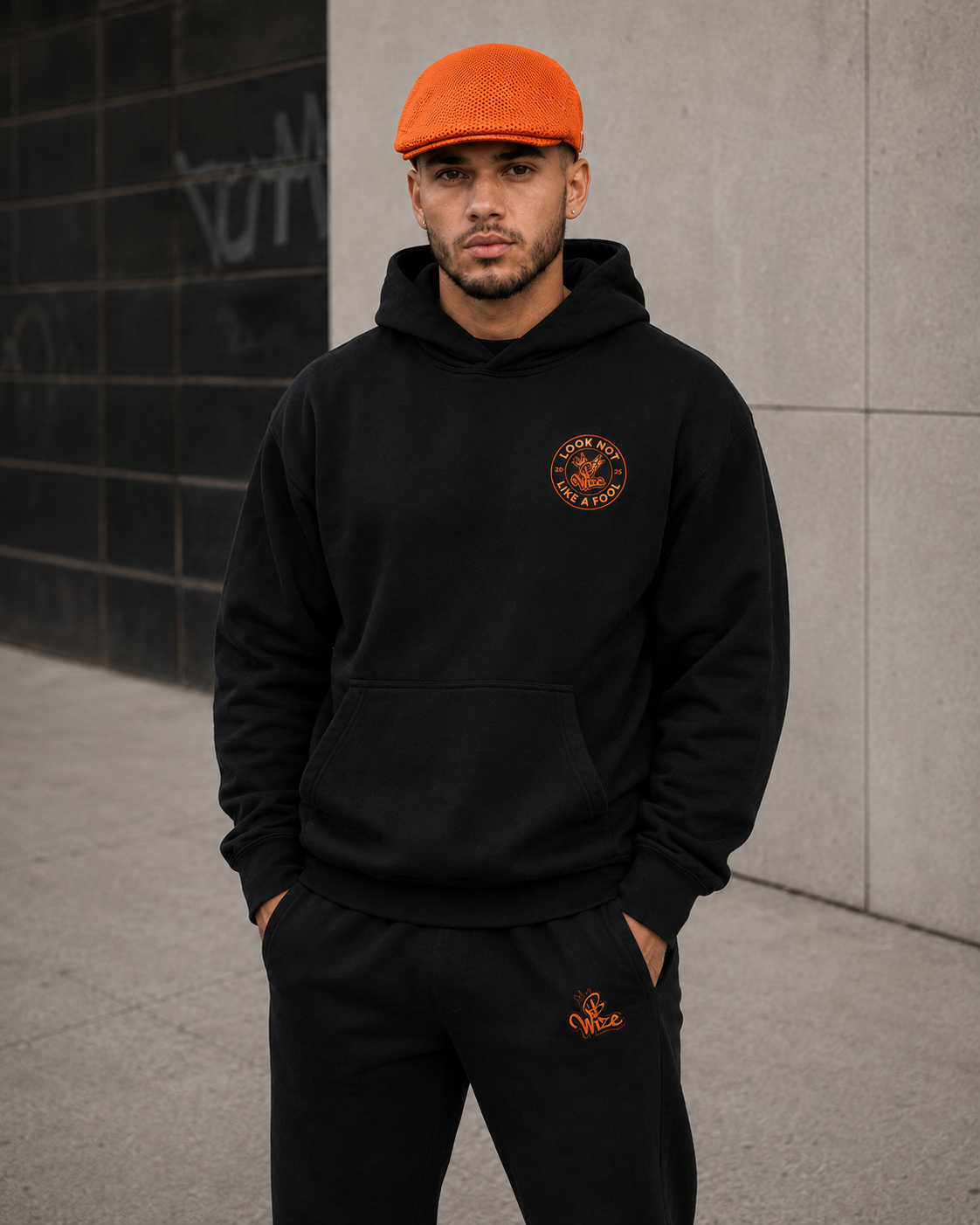 BWize Signature Mesh Driving Hat - Orange Crush'n Edition