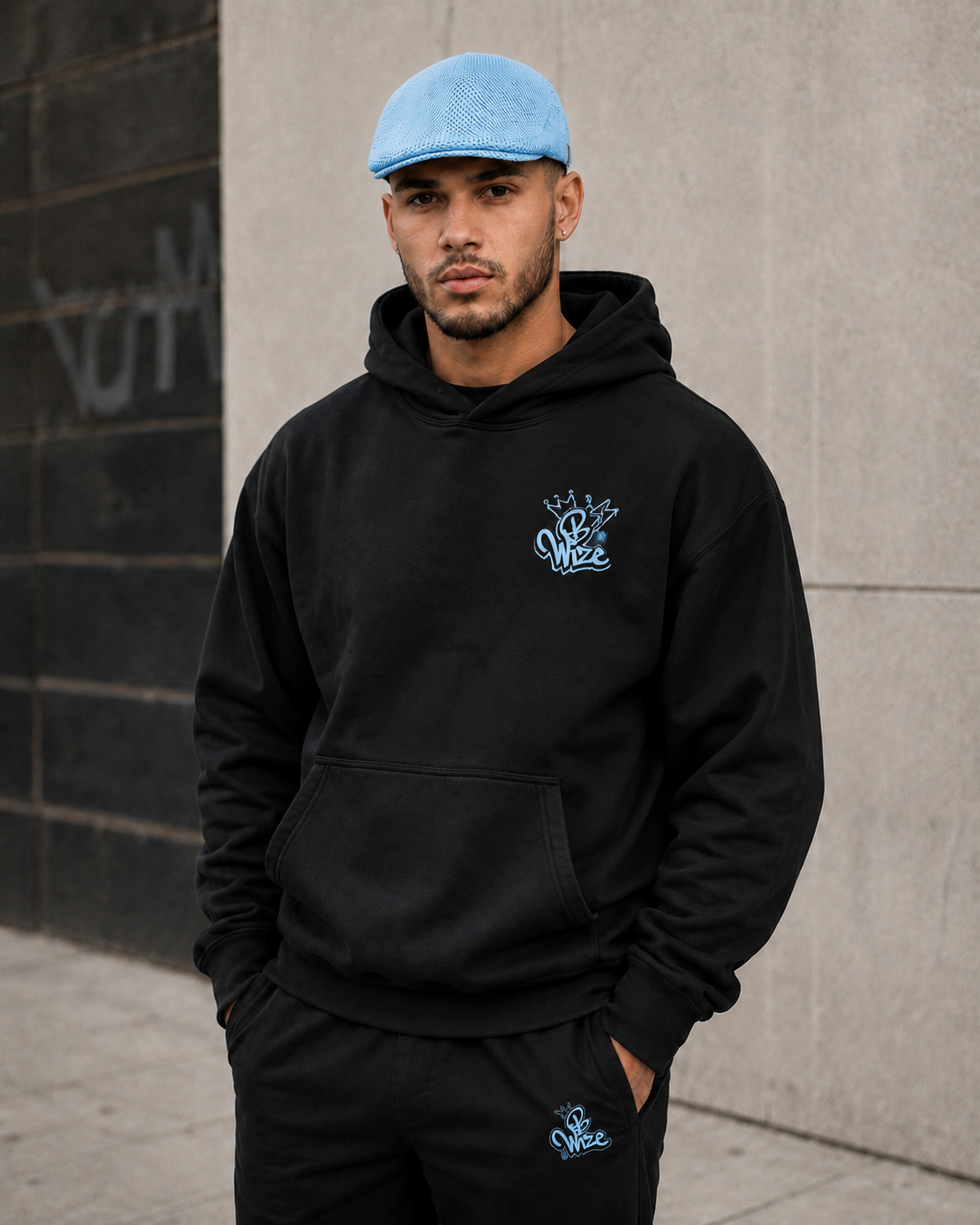 BWize Signature Mesh Driving Hat - Ice Col Blue Edition
