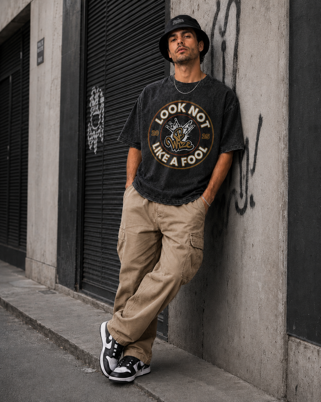 BWize Grey Stone Washed Tee - ERF Brown Edition