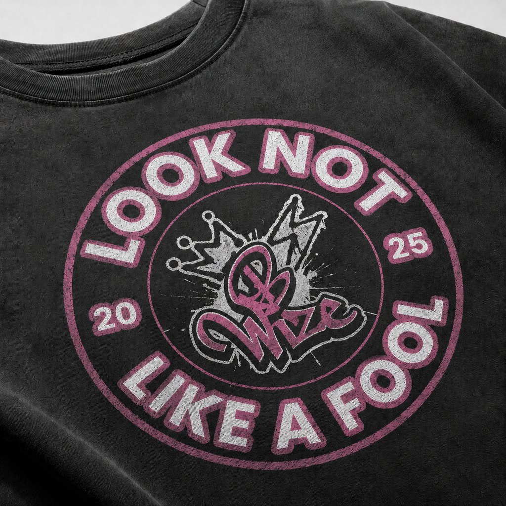 BWize Grey Stone Washed Tee - Pinky Pink Edition