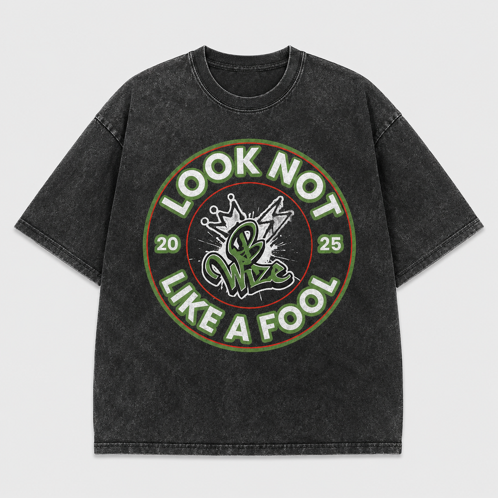 BWize Grey Stone Washed Tee - ERF Green Edition