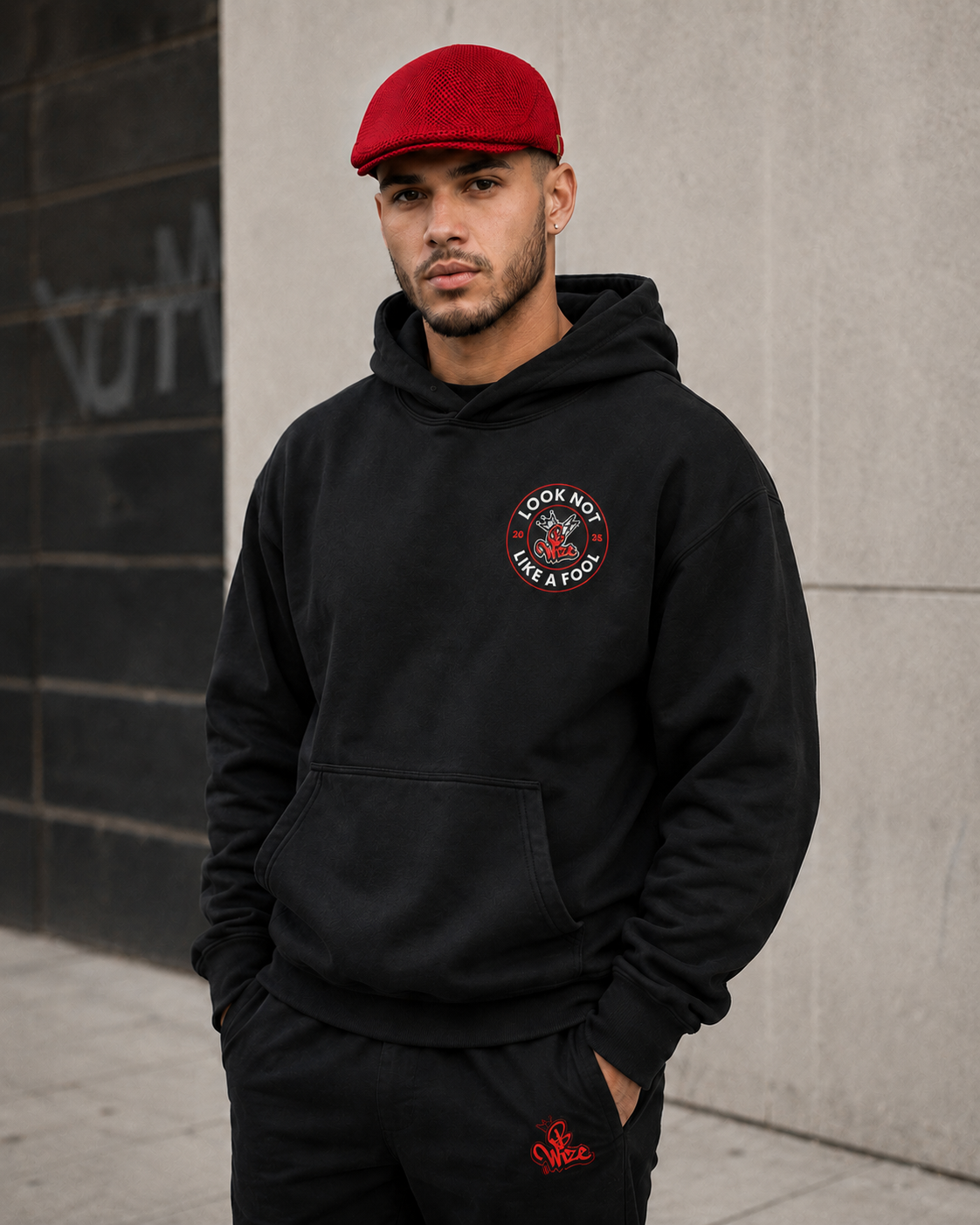 BWize Signature Mesh Driving Hat - Roots Red Edition